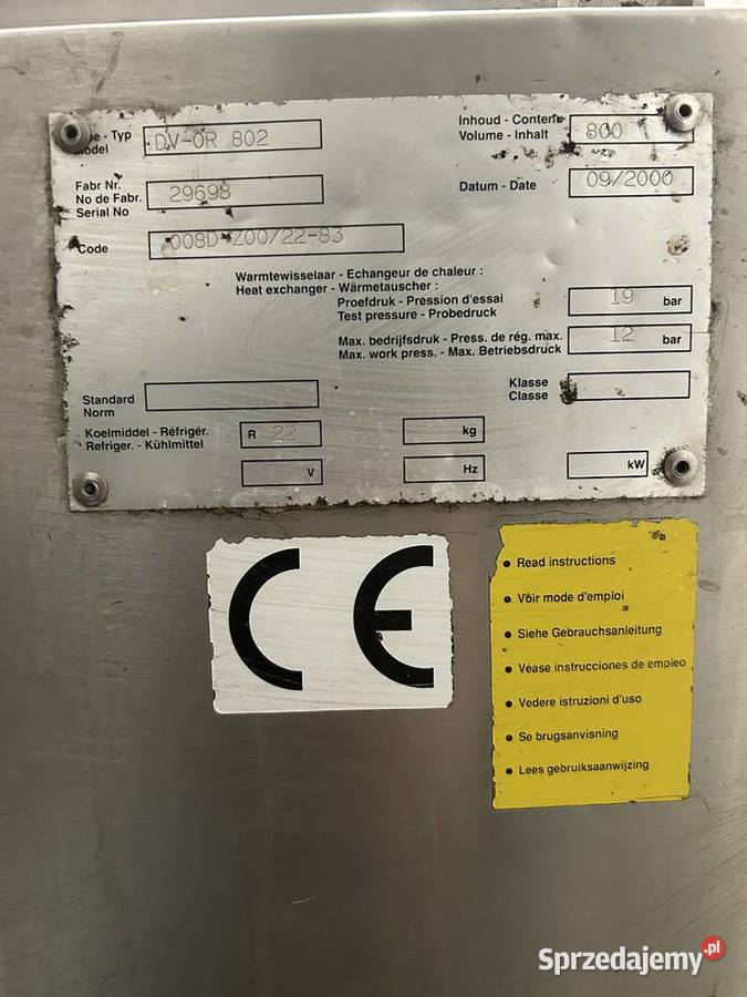 Zbiornik na mleko Pozostałe Ostrołęka sprzedam