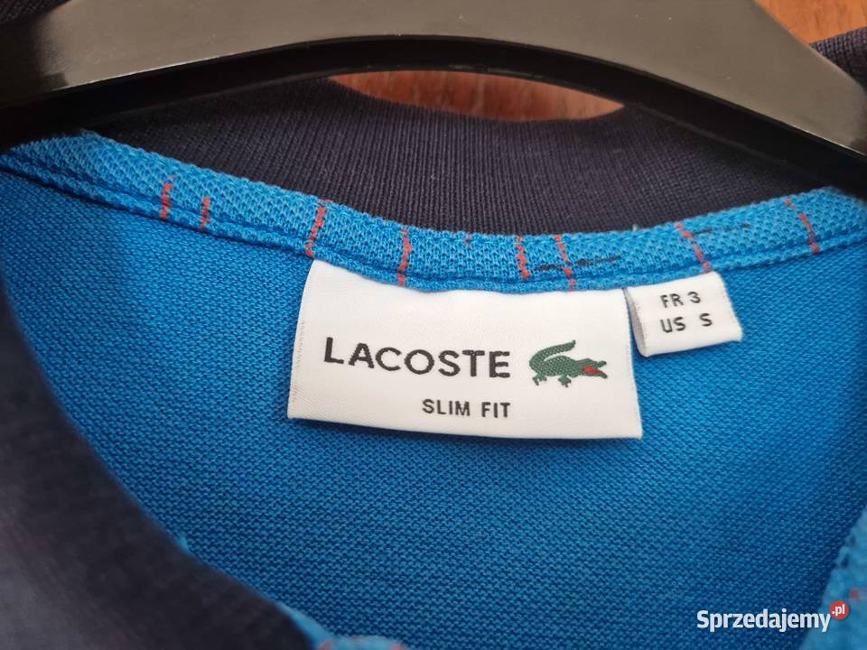 Koszulka polo niebieska Lacoste rozmiar S małopolskie Bibice sprzedam
