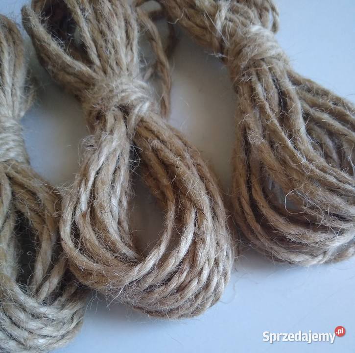 Sznurek juta naturalny ozdobny 2 mm 4 x 620