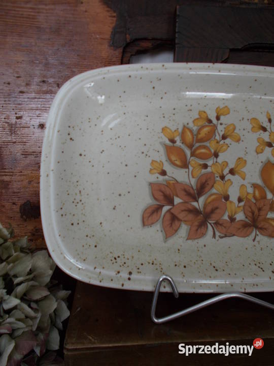 Patera Talerz Porcelit Nakrapiany PRL Szczecin