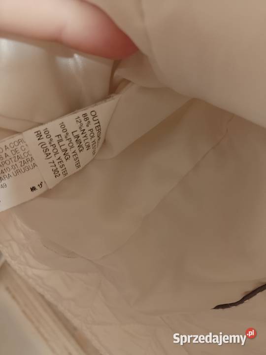 38M ZARA Biała bogato zdobiona kurtka z Madrytu Wiosenna/Jesienna małopolskie Kraków