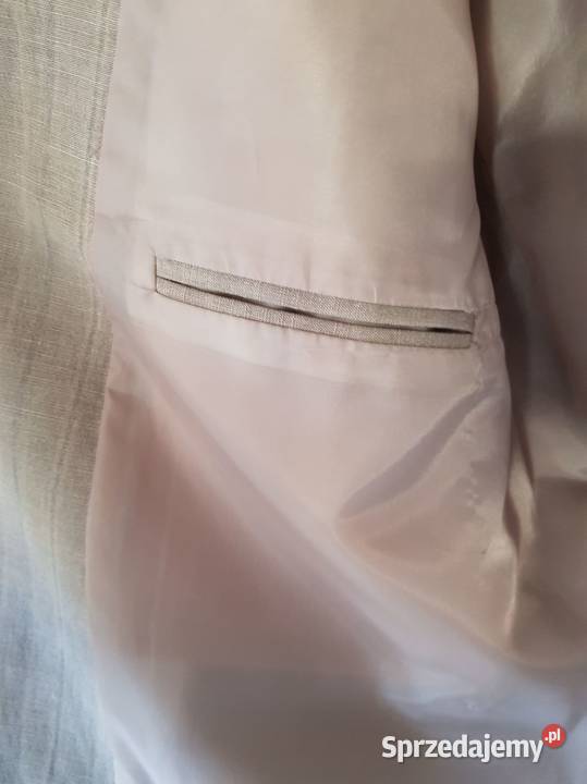 LXL garnitur marynarka klubowa lniana elegancka Rozmiar XL Kielce sprzedam