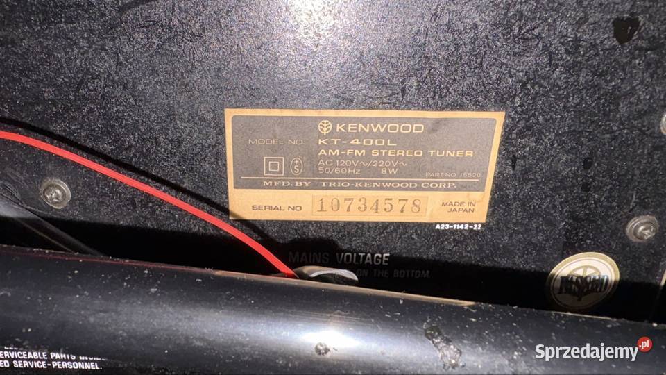 Tuner Vintage Kenwood KT400L Jasło