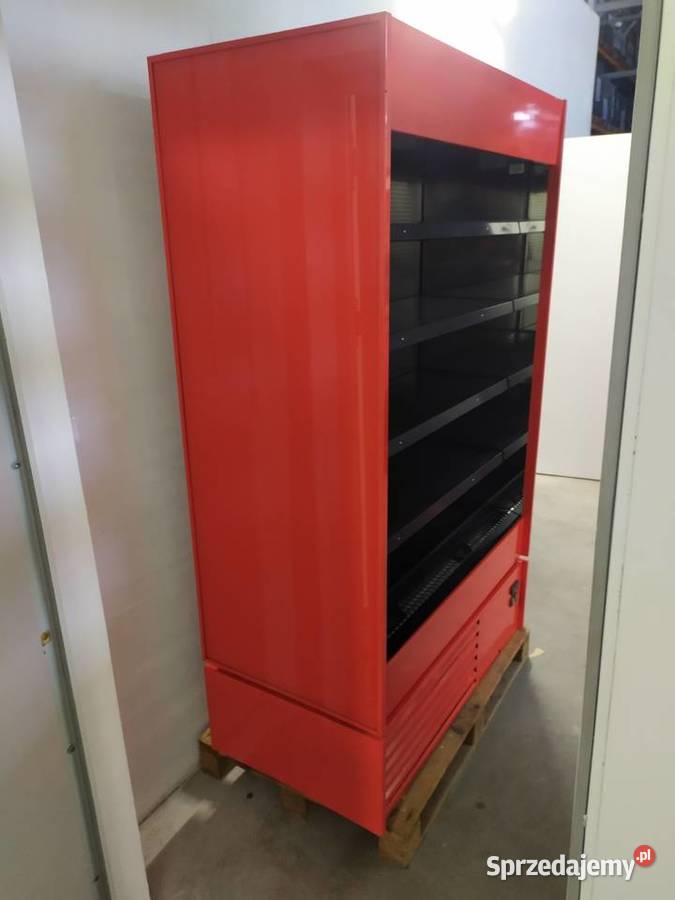 Regał chłodniczy czerwony GP 125 otwarty na Kazuń Polski