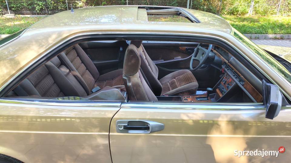 MERCEDESBENZ C126 380 SEC COUPE ZŁOTY METALIK nieuszkodzony łódzkie Zgierz sprzedam
