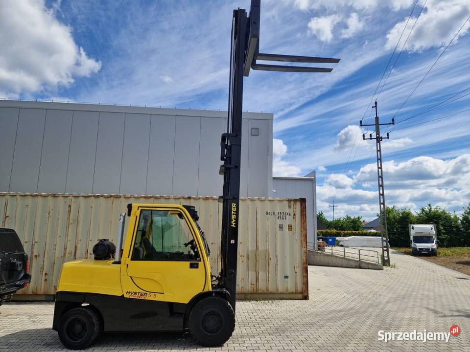 Wózek widłowy HYSTER H55FT LPG 55 tony Hyster małopolskie Stary Sącz sprzedam