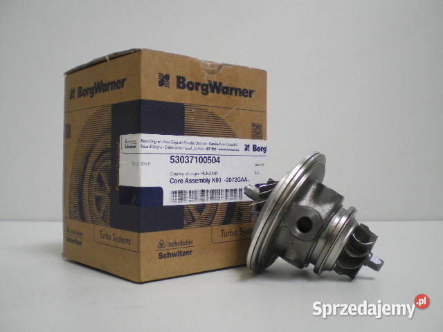 Nowy rdzeń CHRA BorgWarner KKK 53047100519 Siedlce sprzedam