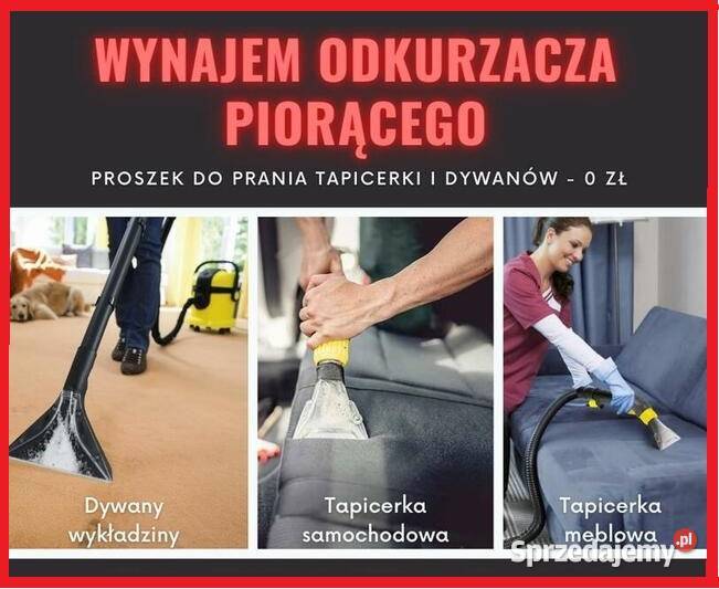 Wypożyczalnia odkurzaczy piorących KARCHER Kraków