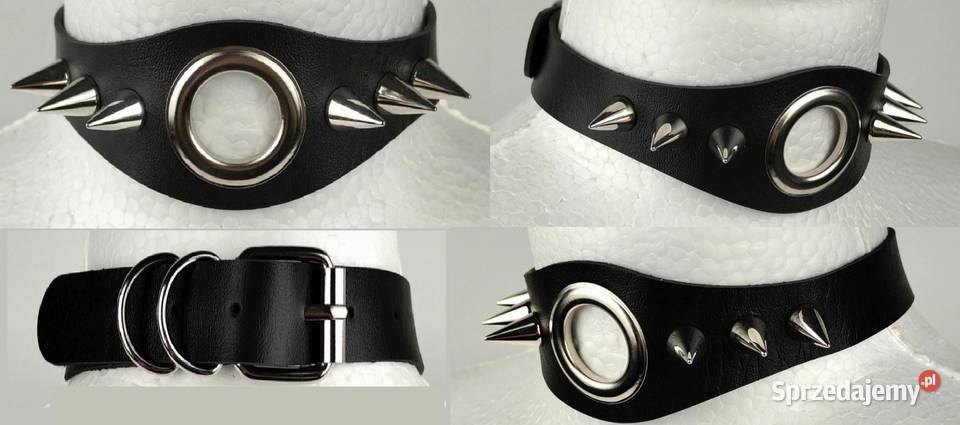 Obroża Naszyjnik Gothic Choker Gotycka Ćwieki śląskie Niegowonice