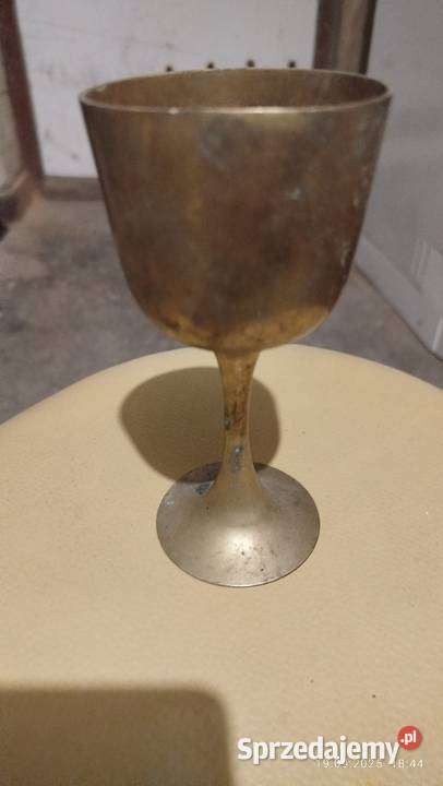 STARY KIELICH MOSIĘŻNY KIELISZEK VINTAGE K14 pomorskie Gdańsk