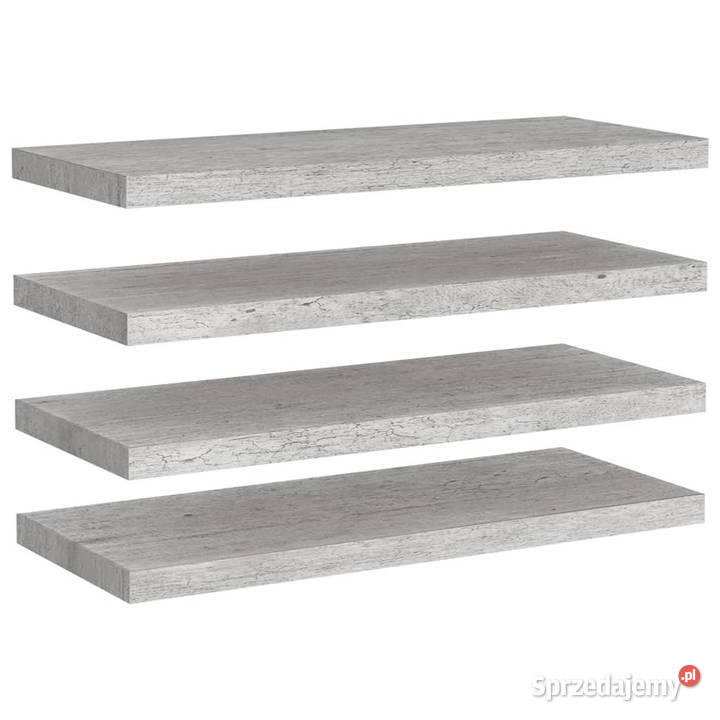 Półki ścienne 4 szarość betonu 80 x 235 x 38 MDF Warszawa
