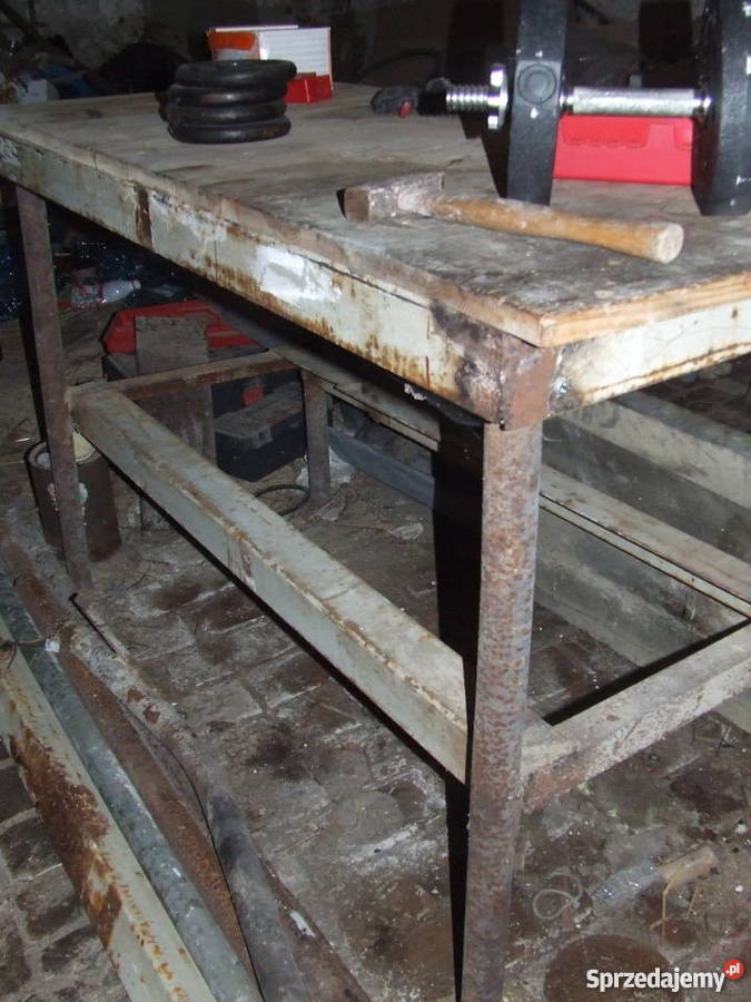 Blacha trapezowa używana rury stól garażowy Paczków sprzedam