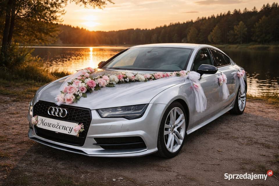 Luksusowe Audi A7 do ślubu wyjątkowa oprawa tego