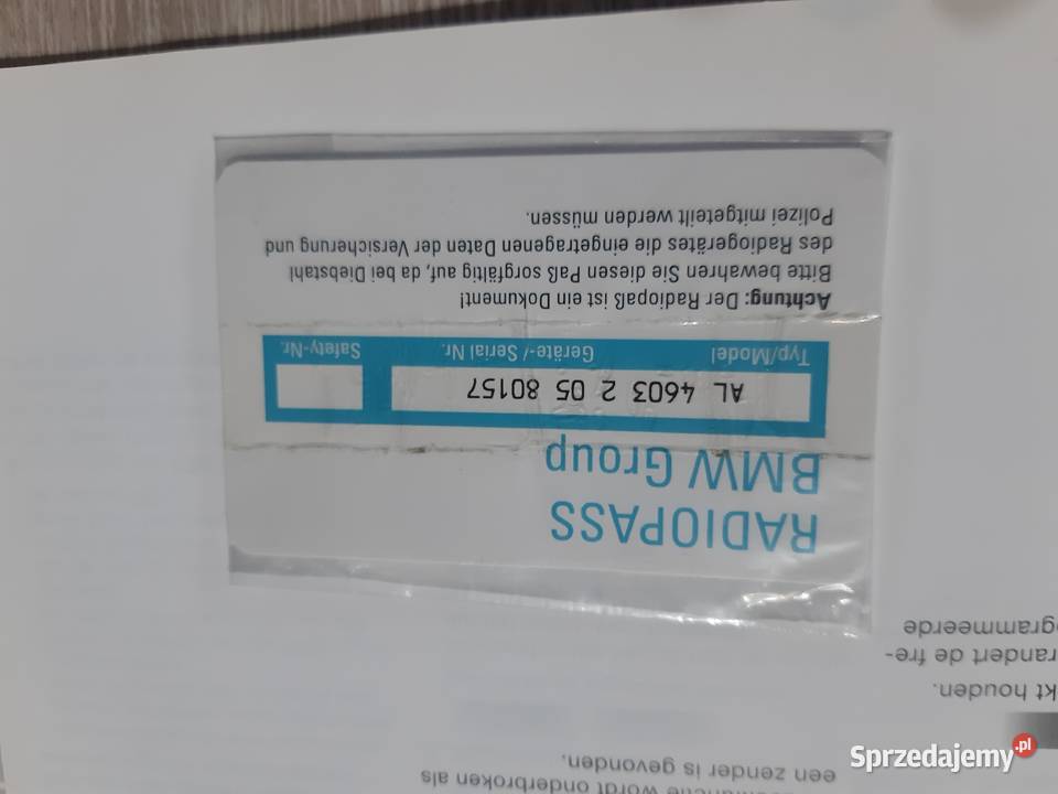 Radio oryginalne do BMW E46 Alpine Japan CD Alpine Kock