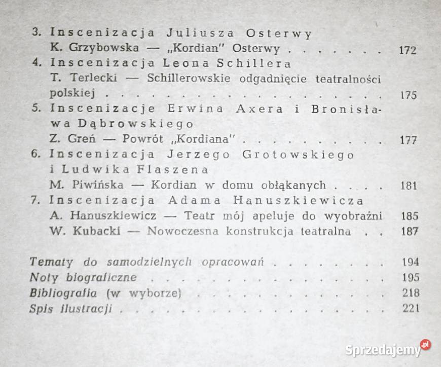 Kordian Juliusza Słowackiego Stanisław Makowski Pozostałe lubelskie Chełm sprzedam