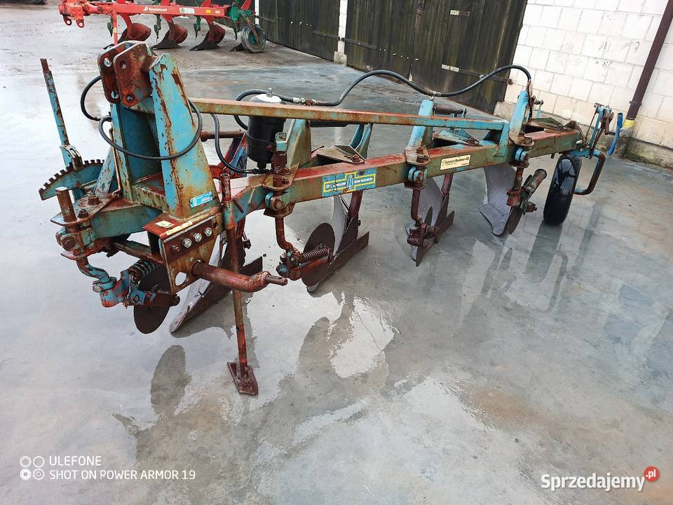 Pług Overum 4 skiby nowy typ zabezpieczenia non Rostkowo sprzedam