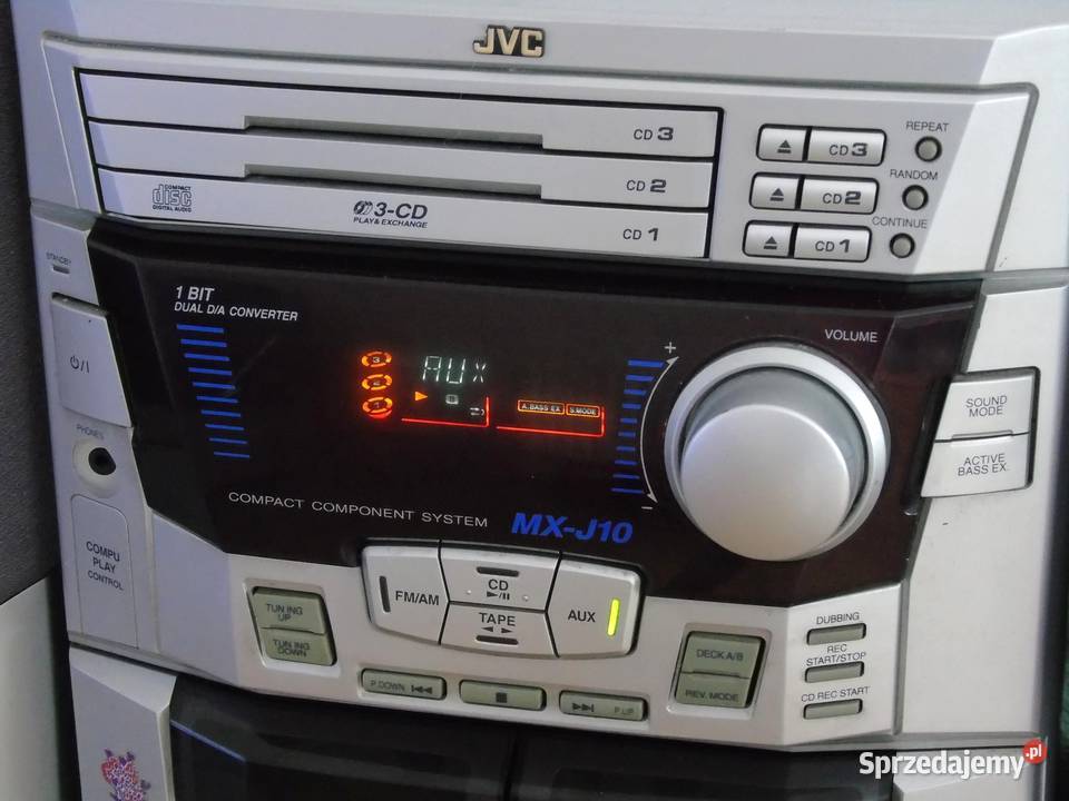 Wieża JVC kolumny Radio AUX mocna DOSTAWA Jasło sprzedam