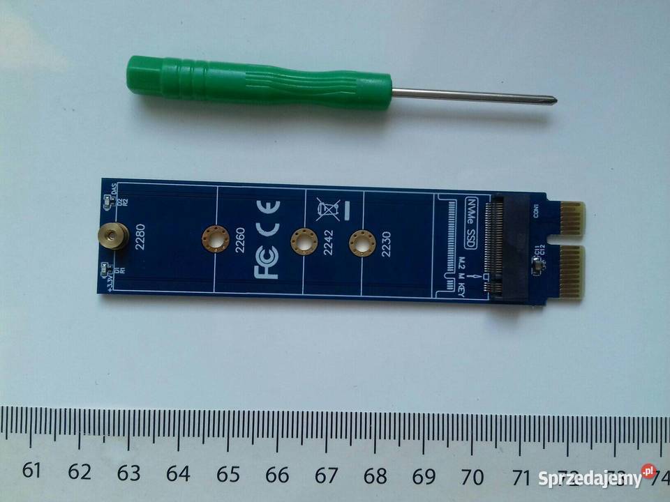 Adapter dysku M2 PCIE NVME do złącza PCIE x1 na Komputery i Akcesoria Bydgoszcz