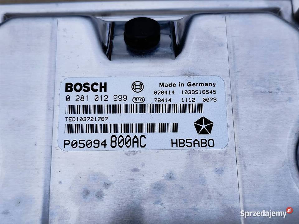 CHRYSLER VOYAGER STEROWNIK KOMPUTER SILNIKA wielkopolskie Przemęt sprzedam