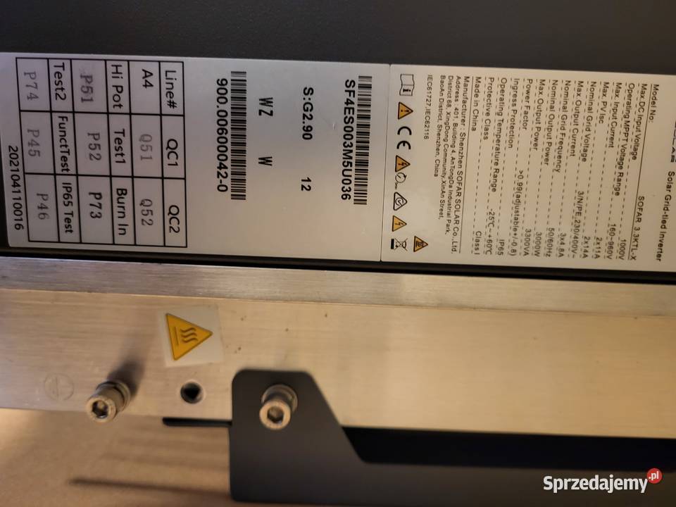 Inwerter Sofar Solar 33KTLX