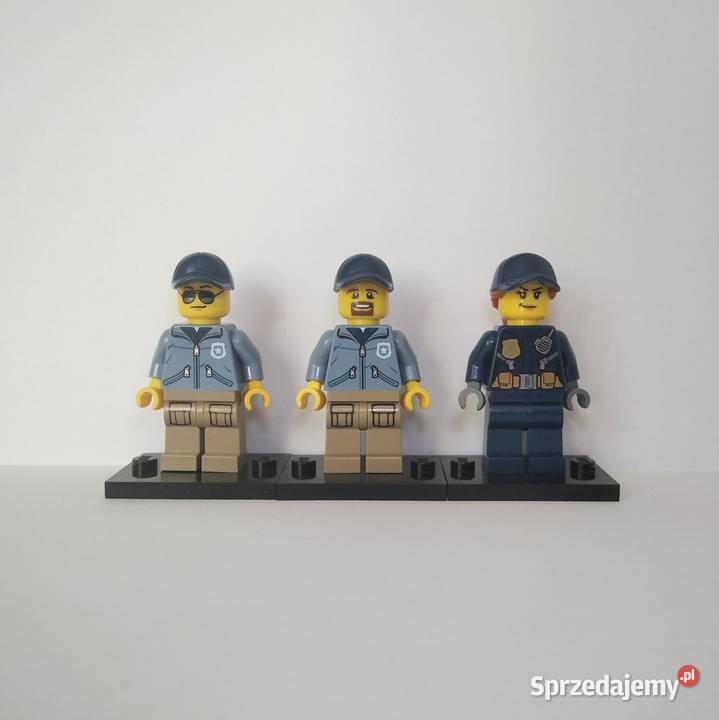 Lego City Policjanci pakiet 3 figurek 2 niebieski Kłaj