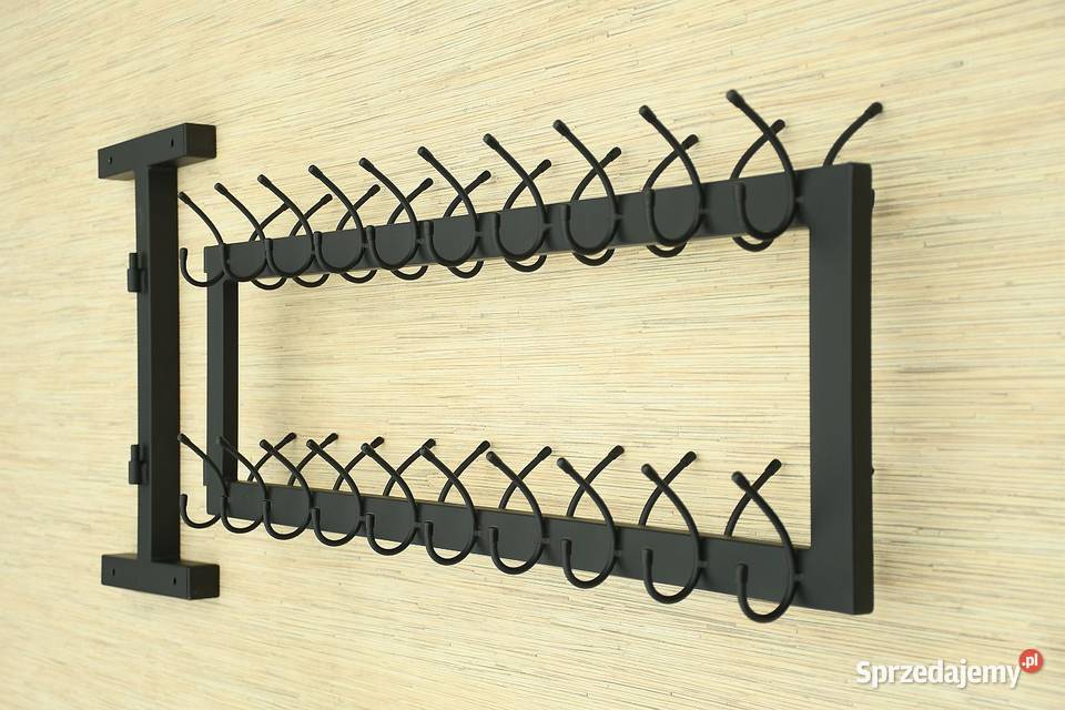 WIESZAK SKŁADANY NA ZAWIASACH DO SZATNI METALOWY 30cm Siepraw