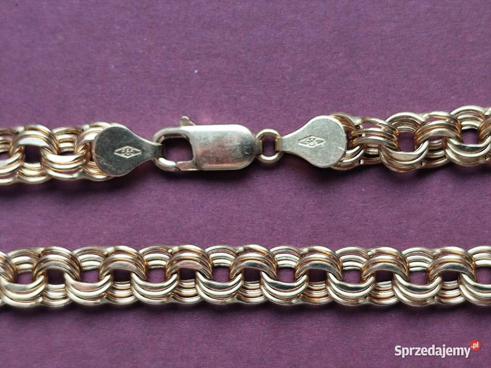 Piekny złoty łańcuszek splot Galibardi Skarżysko-Kamienna sprzedam