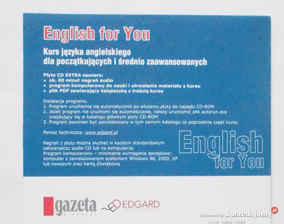 kurs angielskiego na płycie cd English for you Audio Opole sprzedam