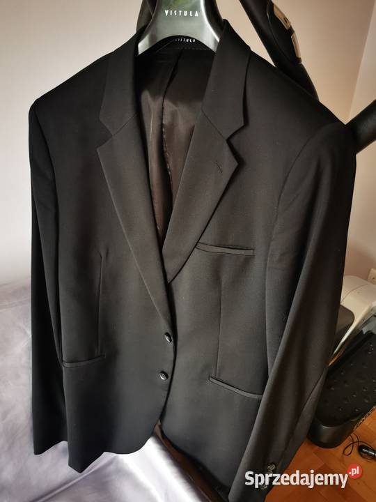 Elegancka czarna marynarka Vistula rozmiar 60 czarny Bełchatów