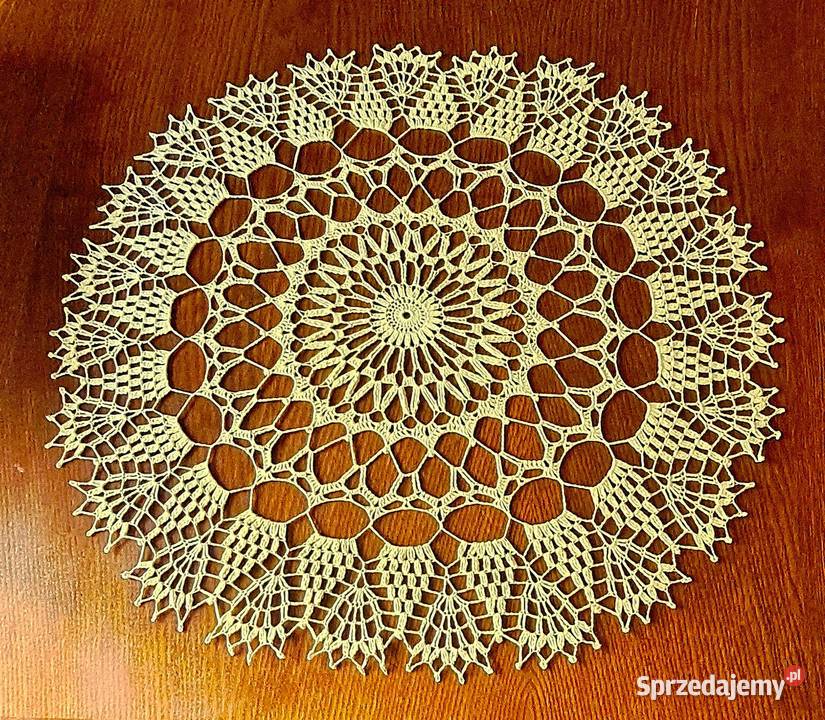 Serwetka na szydełku Wielkanocna rękodzieło Poznań