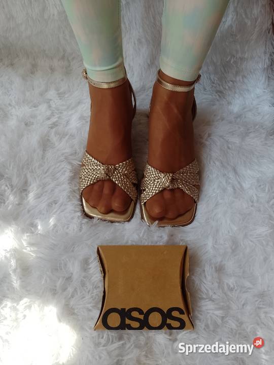 49 ASOS Design Ekskluzywne złote sandałki