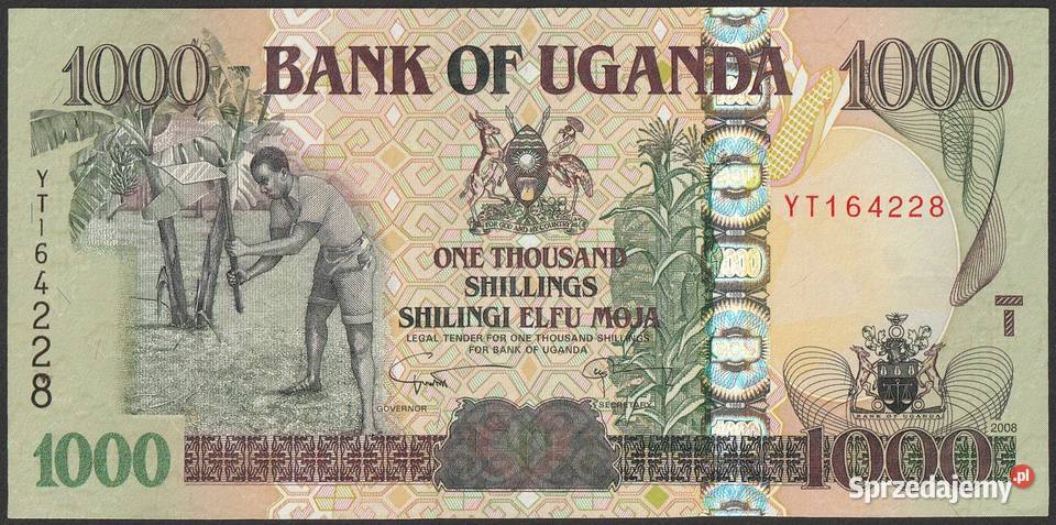 UGANDA 1000 CEDIS 1996 STAN BANKOWY UNC Łódź sprzedam