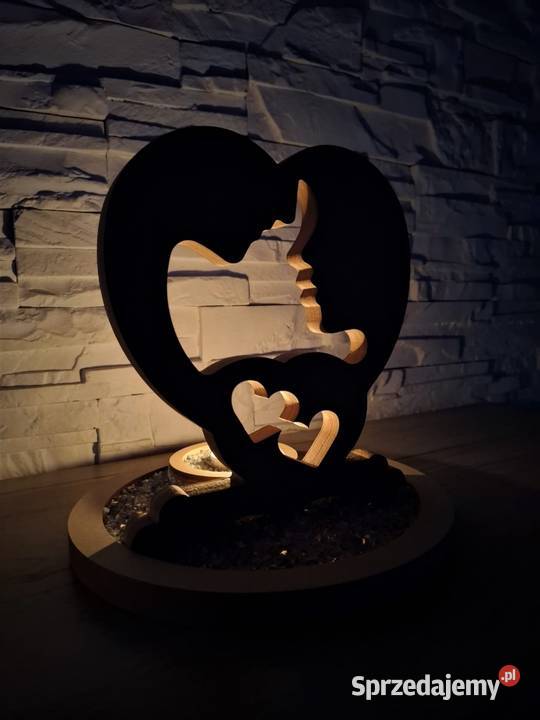 Świecznik dekoracja na walentynki Pyskowice