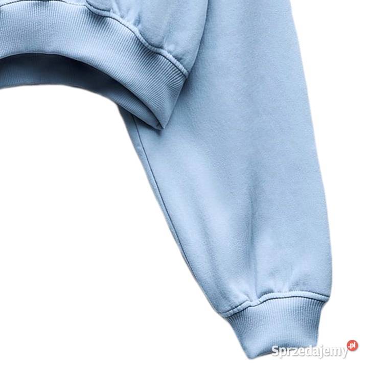 Zara piękna krótka niebieska bluza dresowa r L Warszawa