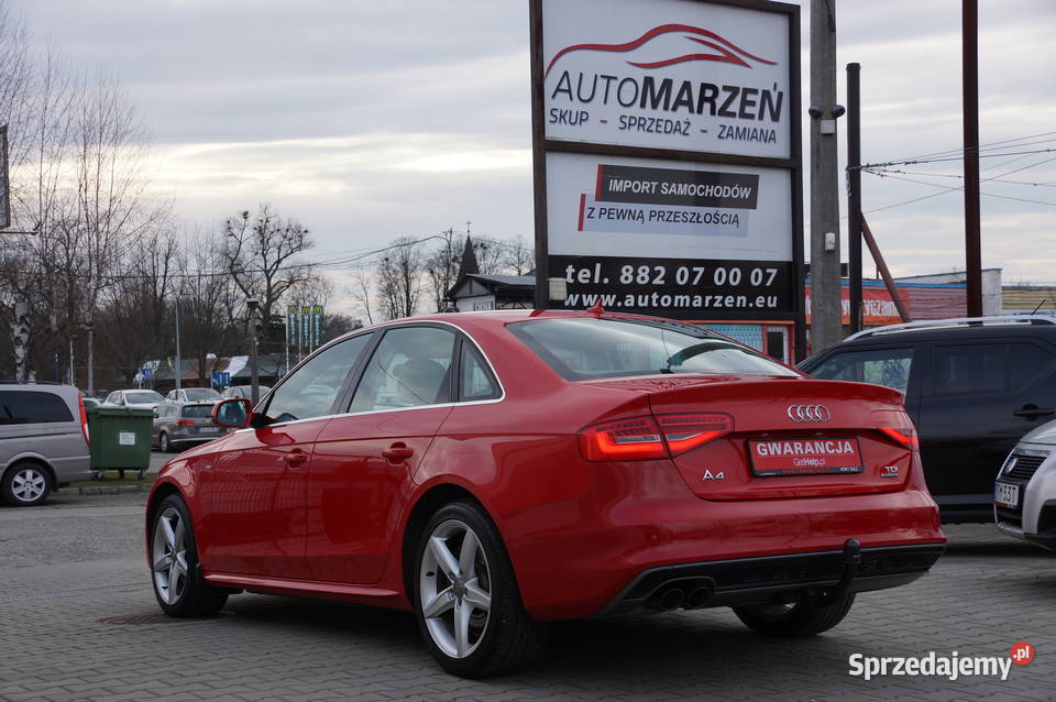 Audi A4 20 TDI CR 150 Lift 4x4 SLine Webasto wspomaganie kierownicy Nowy Sącz