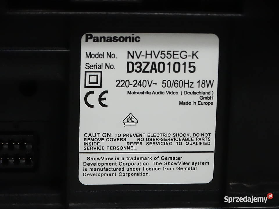Magnetowid VHS Panasonic NVHV55 HiFi Stereo Biłgoraj