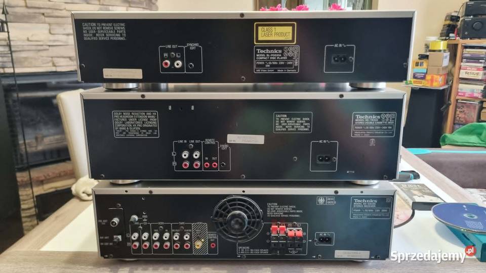 Wieża amplituner Technics SAGX230 magnetofon Warta