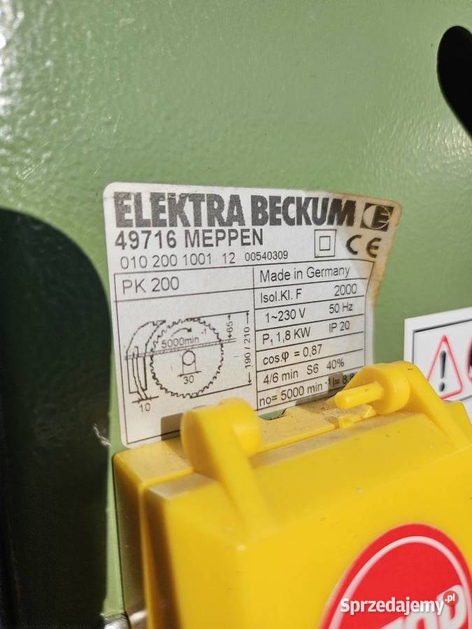 Pilarka stołowa PK 200 Ukośnica KGS 300 Elektra Szczecinek