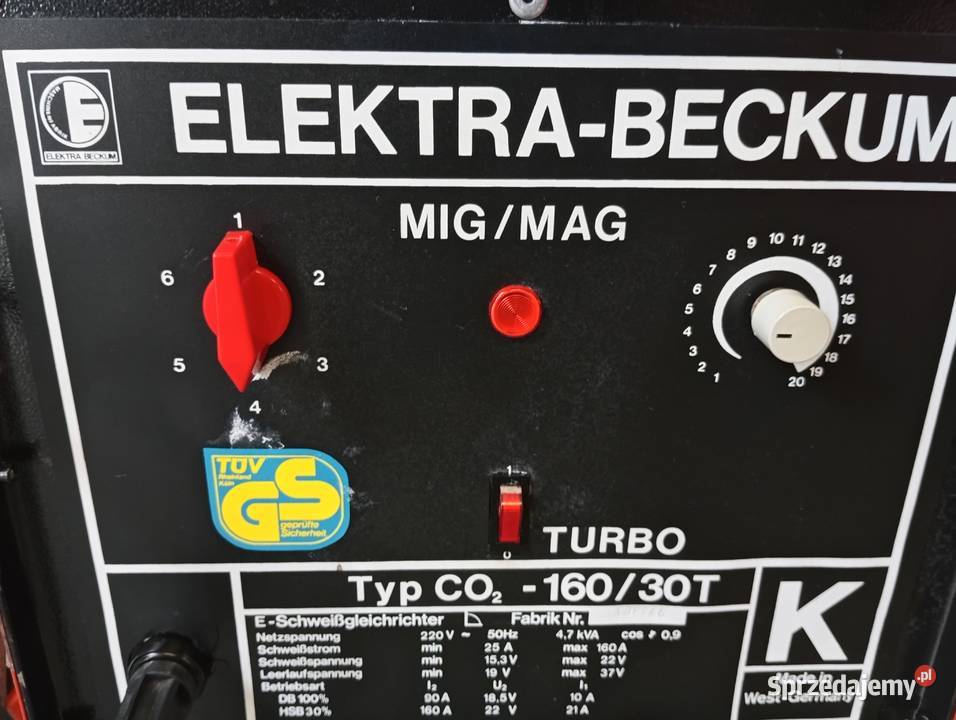 Migomat Spawarka Electra Becum 160A zestaw Bychawa