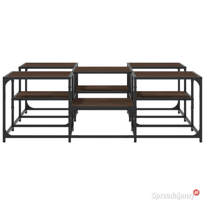 Stolik kawowy kolor brązowy dąb 121x121x40 Warszawa