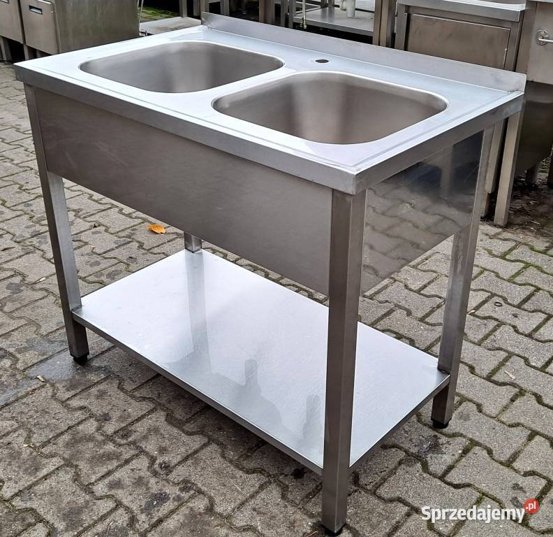 Zlew 2 komorowy z Półką 1006085 M1247 N Nowe Skalmierzyce sprzedam
