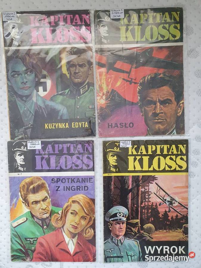 Kapitan Kloss zestaw 12 komiksów wydanie 2 lata Polskie