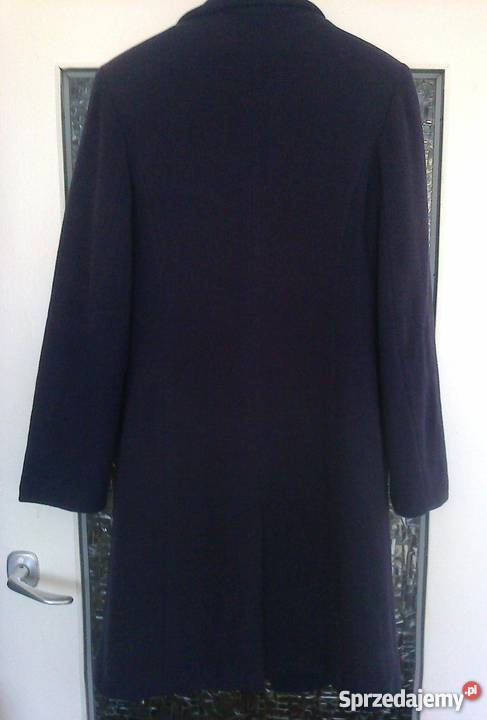 Granatowy płaszcz zimowy małopolskie Olkusz