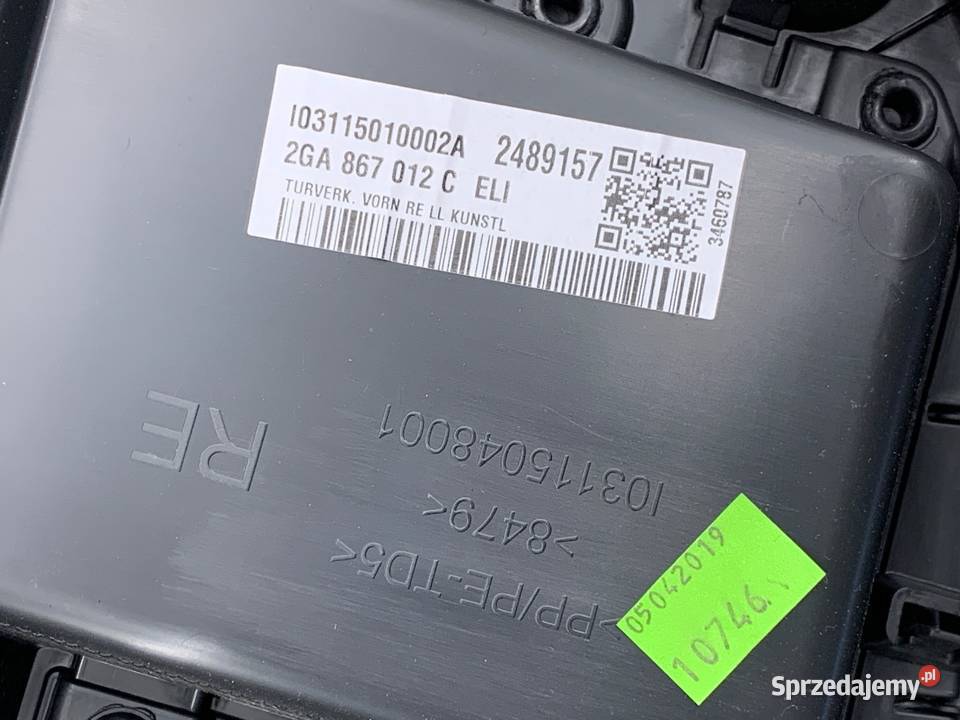 BOCZEK DRZWI PRAWY PRZÓD VW TROC Crossover sprzedam