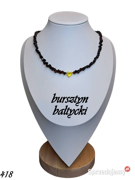 Korale choker z bursztynu BURSZTYN bałtycki Warszawa