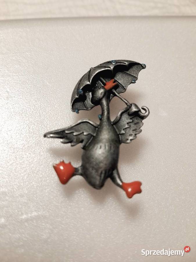 Broszka unisex z opcją wisiorka oczko metal Warszawa