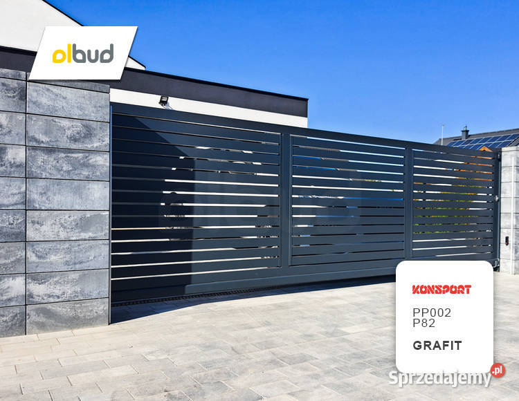 Ogrodzenie nowoczesne poziome KONSPORT P82