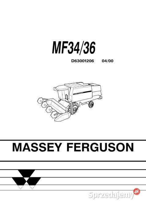 MF34 MF36 kombajn katalog cześci Massey Ferguson motoryzacja, transport Kielce