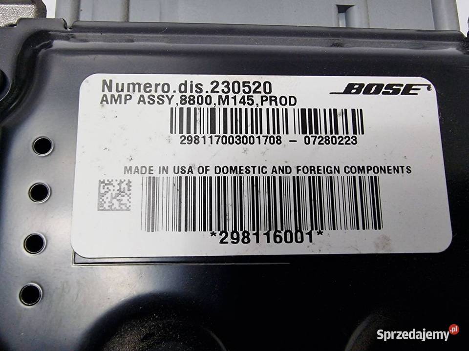 MODUŁ MASERATI GRANTURISMO S 298116001 osobowe