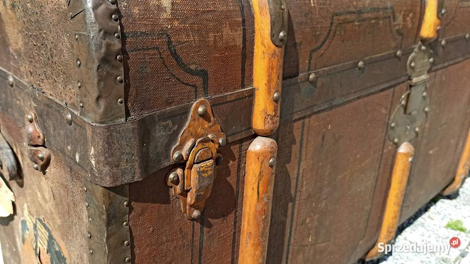 Stary duży kufer podróżny Wrocław